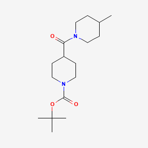 molecular formula C17H30N2O3 B11409570 Tert-butyl 4-(4-methylpiperidine-1-carbonyl)piperidine-1-carboxylate 