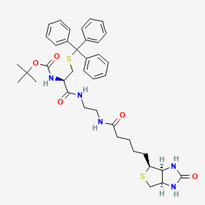 molecular formula C₃₉H₄₉N₅O₅S₂ B1140958 N-Biotinyl-N'-(N-Boc-S-trityl)cysteinyl Ethylenediamine CAS No. 508234-94-4