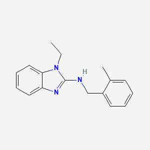 molecular formula C17H19N3 B11409598 1-ethyl-N-(2-methylbenzyl)-1H-benzimidazol-2-amine 