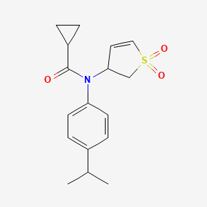 N-(1,1-dioxido-2,3-dihydrothiophen-3-yl)-N-(4-isopropylphenyl)cyclopropanecarboxamide