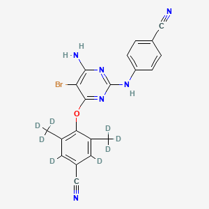 molecular formula C₂₀H₇D₈BrN₆O B1140965 依曲韦林-d8 CAS No. 1142096-06-7