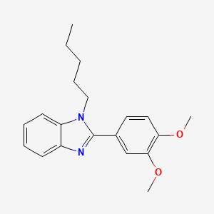 molecular formula C20H24N2O2 B11409654 2-(3,4-dimethoxyphenyl)-1-pentyl-1H-benzimidazole 