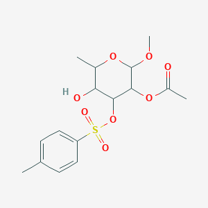 molecular formula C16H22O8S B1140968 3-O-(4-Toluenesulfonyl)-2-O-acetyl-L-methylfucoside CAS No. 103930-42-3