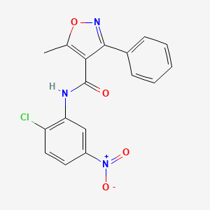 N-(2-chloro-5-nitrophenyl)-5-methyl-3-phenyl-1,2-oxazole-4-carboxamide