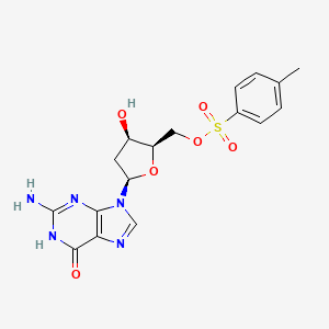 molecular formula C₁₇H₁₉N₅O₆S B1140973 5'-(4-甲苯磺酸酯) 2'-脱氧鸟苷 CAS No. 109954-64-5