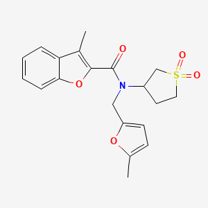 N-(1,1-dioxidotetrahydrothiophen-3-yl)-3-methyl-N-[(5-methylfuran-2-yl)methyl]-1-benzofuran-2-carboxamide