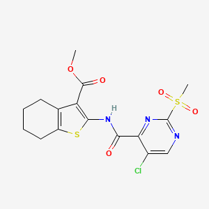 Methyl 2-({[5-chloro-2-(methylsulfonyl)pyrimidin-4-yl]carbonyl}amino)-4,5,6,7-tetrahydro-1-benzothiophene-3-carboxylate