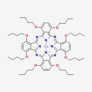 molecular formula C64H80CuN8O8 B1140974 Copper(ii)1,4,8,11,15,18,22,25-octa-butoxyphthalocyanine CAS No. 107227-88-3