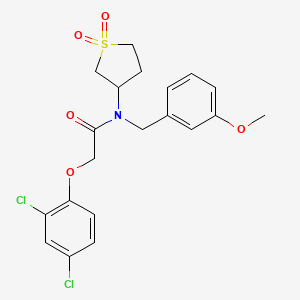 2-(2,4-dichlorophenoxy)-N-(1,1-dioxidotetrahydrothiophen-3-yl)-N-(3-methoxybenzyl)acetamide