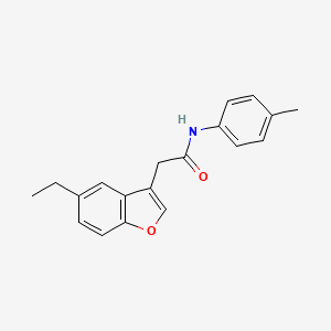 2-(5-ethyl-1-benzofuran-3-yl)-N-(4-methylphenyl)acetamide