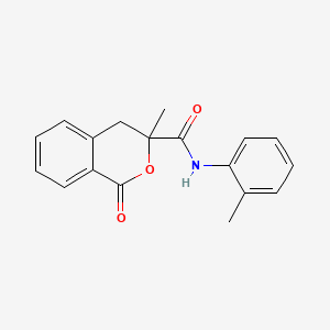 molecular formula C18H17NO3 B11409778 3-Methyl-1-oxo-isochroman-3-carboxylic acid o-tolylamide 