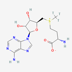 molecular formula C15H19N6O5ST3 B1140978 S-Adenosyl-L-[methyl-3H]methionine CAS No. 111093-45-9