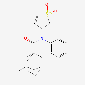 N-(1,1-Dioxido-2,3-dihydro-3-thiophenyl)-N-phenyl-1-adamantanecarboxamide