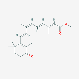 molecular formula C₂₁H₂₈O₃ B1140979 4-Keto 9-cis Retinoic Acid Methyl Ester CAS No. 163955-59-7