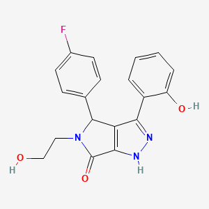 4-(4-fluorophenyl)-5-(2-hydroxyethyl)-3-(2-hydroxyphenyl)-4,5-dihydropyrrolo[3,4-c]pyrazol-6(2H)-one