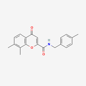 7,8-dimethyl-N-(4-methylbenzyl)-4-oxo-4H-chromene-2-carboxamide