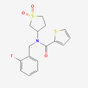 N-(1,1-dioxidotetrahydrothiophen-3-yl)-N-(2-fluorobenzyl)thiophene-2-carboxamide