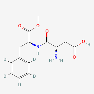 molecular formula C₁₄H₁₃D₅N₂O₅ B1141000 Aspartame-d5 CAS No. 1356849-17-6