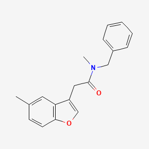 N-benzyl-N-methyl-2-(5-methyl-1-benzofuran-3-yl)acetamide