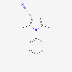 molecular formula C14H14N2 B11410090 2,5-Dimethyl-1-(4-methylphenyl)-1H-pyrrole-3-carbonitrile CAS No. 502925-10-2