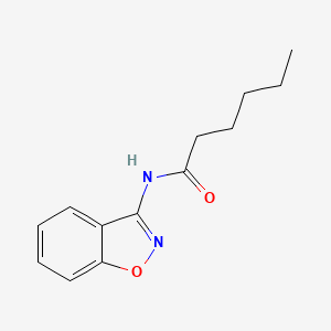 molecular formula C13H16N2O2 B11410130 N-(1,2-benzoxazol-3-yl)hexanamide 