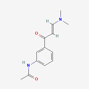 B1141015 N-{3-[(2E)-3-(dimethylamino)prop-2-enoyl]phenyl}acetamide CAS No. 96605-61-7