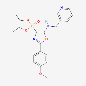 Diethyl {2-(4-methoxyphenyl)-5-[(pyridin-3-ylmethyl)amino]-1,3-oxazol-4-yl}phosphonate