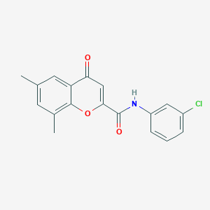 N-(3-chlorophenyl)-6,8-dimethyl-4-oxo-4H-chromene-2-carboxamide