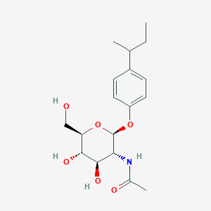 4-(butan-2-yl)phenyl 2-(acetylamino)-2-deoxy-beta-D-glucopyranoside