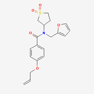 N-(1,1-dioxidotetrahydrothiophen-3-yl)-N-(furan-2-ylmethyl)-4-(prop-2-en-1-yloxy)benzamide