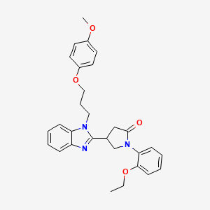 1-(2-ethoxyphenyl)-4-{1-[3-(4-methoxyphenoxy)propyl]-1H-benzimidazol-2-yl}pyrrolidin-2-one