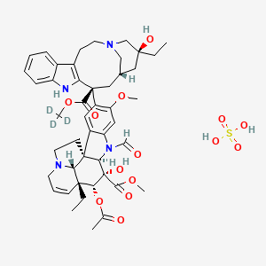 molecular formula C₄₆H₅₅D₃N₄O₁₄S B1141025 Vincristine-d3 Sulfate CAS No. 1217854-24-4