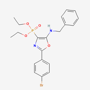 molecular formula C20H22BrN2O4P B11410270 Diethyl [5-(benzylamino)-2-(4-bromophenyl)-1,3-oxazol-4-yl]phosphonate 