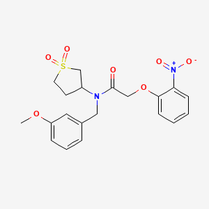 N-(1,1-dioxidotetrahydrothiophen-3-yl)-N-(3-methoxybenzyl)-2-(2-nitrophenoxy)acetamide