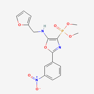 Dimethyl {5-[(furan-2-ylmethyl)amino]-2-(3-nitrophenyl)-1,3-oxazol-4-yl}phosphonate