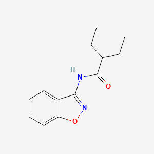 molecular formula C13H16N2O2 B11410328 N-(1,2-benzoxazol-3-yl)-2-ethylbutanamide 