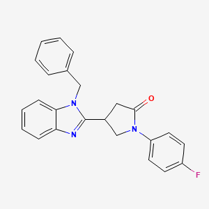 4-(1-benzyl-1H-benzimidazol-2-yl)-1-(4-fluorophenyl)pyrrolidin-2-one