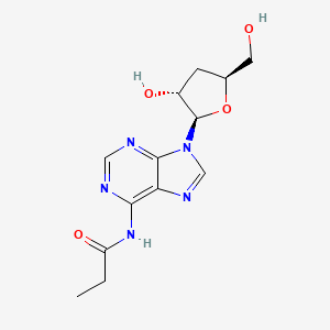 molecular formula C₁₃H₁₇N₅O₄ B1141036 N6-丙酰虫草素 CAS No. 77378-04-2
