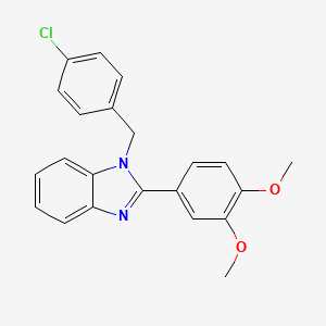 1-(4-chlorobenzyl)-2-(3,4-dimethoxyphenyl)-1H-benzimidazole