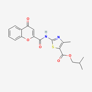 2-methylpropyl 4-methyl-2-{[(4-oxo-4H-chromen-2-yl)carbonyl]amino}-1,3-thiazole-5-carboxylate