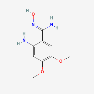 molecular formula C9H13N3O3 B11410432 2-Amino-4,5-dimethoxybenzamidoxime 