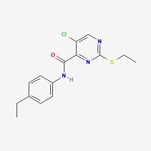 5-chloro-N-(4-ethylphenyl)-2-(ethylsulfanyl)pyrimidine-4-carboxamide