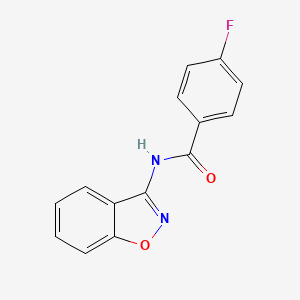 N-(1,2-benzoxazol-3-yl)-4-fluorobenzamide