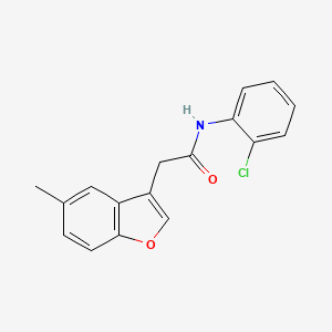 N-(2-chlorophenyl)-2-(5-methyl-1-benzofuran-3-yl)acetamide