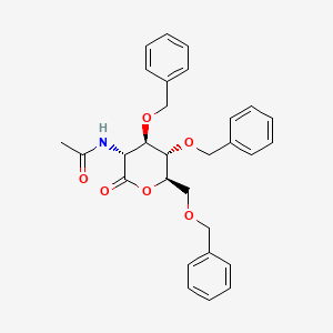 molecular formula C₂₉H₃₁NO₆ B1141048 2-乙酰氨基-3,4,6-三-O-苄基-2-脱氧-D-葡萄糖-1,5-内酯 CAS No. 34051-37-1