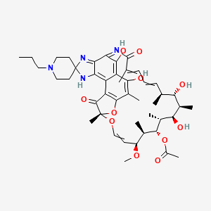 molecular formula C₄₅H₆₀N₄O₁₁ B1141051 N-去异丁基-N-丙基利福布丁 CAS No. 75903-10-5