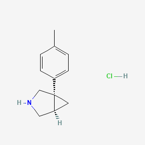 molecular formula C₁₂H₁₆ClN B1141052 (-)-Bicifadine Hydrochloride CAS No. 66504-88-9