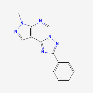 7-methyl-2-phenyl-7H-pyrazolo[4,3-e][1,2,4]triazolo[1,5-c]pyrimidine