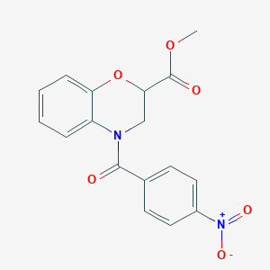 methyl 4-(4-nitrobenzoyl)-3,4-dihydro-2H-1,4-benzoxazine-2-carboxylate