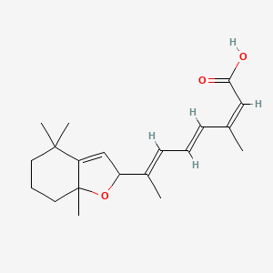 molecular formula C₂₀H₂₈O₃ B1141062 5,8-环氧-13-顺式维甲酸（非对映异构体混合物） CAS No. 112018-12-9